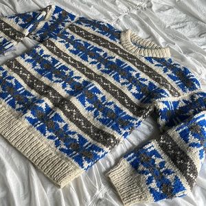 Vintage Winter Wool Aspen Retro Pullover Sweater